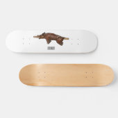 Afbeelding van de cartoon van het varkenroast/van persoonlijk skateboard (Horizontaal)