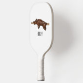 Afbeelding van de cartoon van het varkenroast/van pickleball paddle (Links)