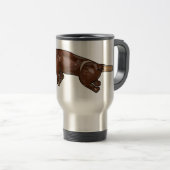 Afbeelding van de cartoon van het varkenroast/van  reisbeker (Voorkant rechts)