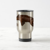 Afbeelding van de cartoon van het varkenroast/van  reisbeker (Center)