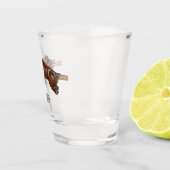 Afbeelding van de cartoon van het varkenroast/van  shot glas (Rechts)