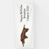 Afbeelding van de cartoon van het varkenroast/van  spandoek (Verticaal)