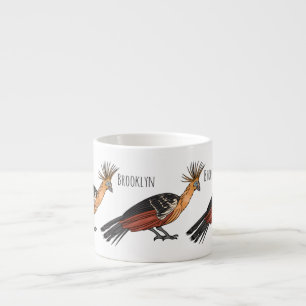 Afbeelding van de cartoon van hoatzin espresso kop