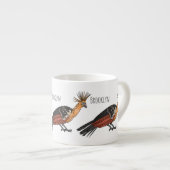 Afbeelding van de cartoon van hoatzin espresso kop (Voorkant rechts)