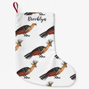 Afbeelding van de cartoon van hoatzin kleine kerstsok