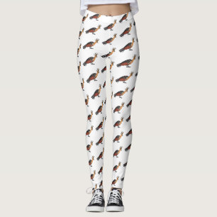 Afbeelding van de cartoon van hoatzin leggings