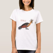 Afbeelding van de cartoon van hoatzin t-shirt (Voorkant)