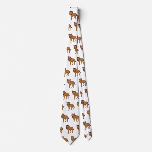 Afbeelding van de cartoon van hyena en bloemen stropdas (Voorkant)