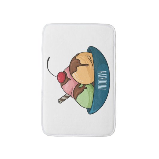 Afbeelding van de cartoon van ijs badmat (Voorkant Verticaal)