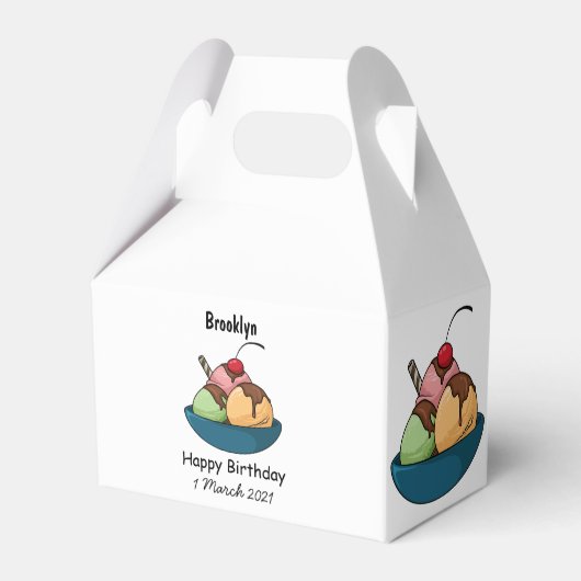 Afbeelding van de cartoon van ijs bedankdoosjes (Achterkant)