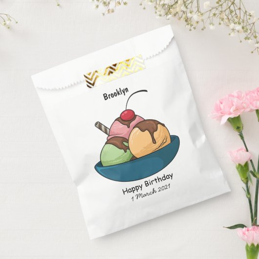 Afbeelding van de cartoon van ijs bedankzakje (Gezegeld)