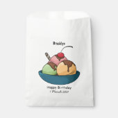 Afbeelding van de cartoon van ijs bedankzakje (Voorkant)