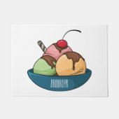 Afbeelding van de cartoon van ijs deurmat (Voorkant)