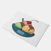 Afbeelding van de cartoon van ijs deurmat (Schuin)