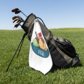 Afbeelding van de cartoon van ijs golfhanddoek (Groen)