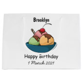 Afbeelding van de cartoon van ijs groot cadeauzakje (Voorkant)