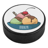 Afbeelding van de cartoon van ijs hockey puck (3/4)