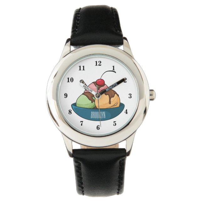 Afbeelding van de cartoon van ijs horloge (Voorkant)