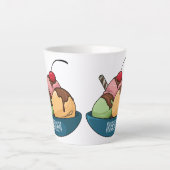 Afbeelding van de cartoon van ijs latte mok (Voorkant)