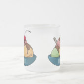 Afbeelding van de cartoon van ijs matglas koffiemok (Center)