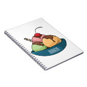 Afbeelding van de cartoon van ijs notitieboek (Rechterzijde)