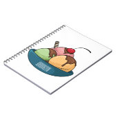 Afbeelding van de cartoon van ijs notitieboek (Linkerzijde)