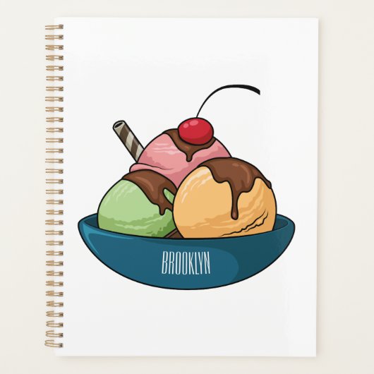 Afbeelding van de cartoon van ijs planner (Voorkant)