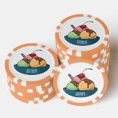 Afbeelding van de cartoon van ijs poker chips (Opstapeling)
