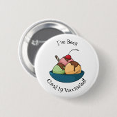 Afbeelding van de cartoon van ijs ronde button 5,7 cm (Voorkant /achterkant)