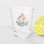Afbeelding van de cartoon van ijs shot glas (Achterkant)