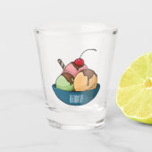 Afbeelding van de cartoon van ijs shot glas (Voorkant)
