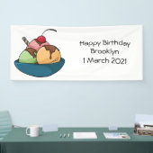 Afbeelding van de cartoon van ijs spandoek (Beurs)