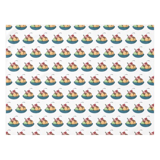 Afbeelding van de cartoon van ijs tafelkleed (Voorkant (Horizontaal))