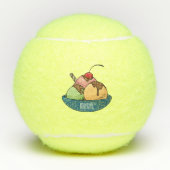 Afbeelding van de cartoon van ijs tennisballen (Voorkant)