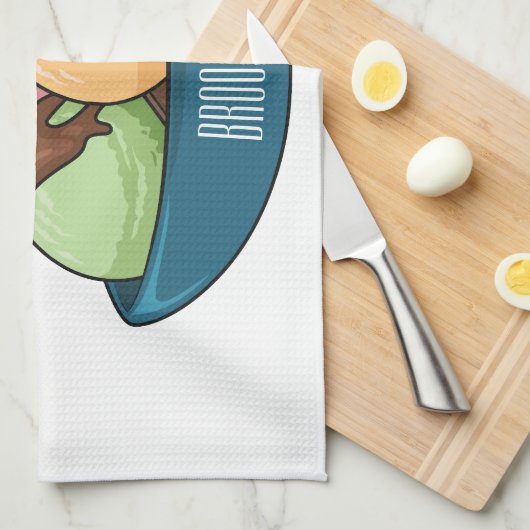 Afbeelding van de cartoon van ijs theedoek (Quarter Fold)