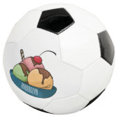 Afbeelding van de cartoon van ijs voetbal (Drie kwart)