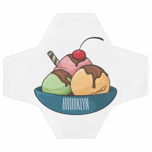 Afbeelding van de cartoon van ijs voetbal (Enkel)