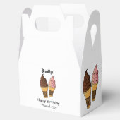 Afbeelding van de cartoon van ijscrème bedankdoosjes (Geopend)