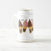 Afbeelding van de cartoon van ijscrème bierpul (Voorkant links)