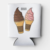 Afbeelding van de cartoon van ijscrème blikjeskoeler (Voorkant)