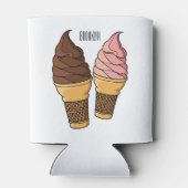 Afbeelding van de cartoon van ijscrème blikjeskoeler (Achterkant)