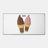 Afbeelding van de cartoon van ijscrème bureaumat (Voorkant)