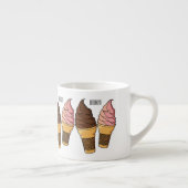 Afbeelding van de cartoon van ijscrème espresso kop (Rechts)