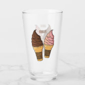 Afbeelding van de cartoon van ijscrème glas (Achterkant)