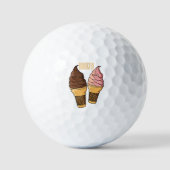 Afbeelding van de cartoon van ijscrème golfballen (Voorkant)