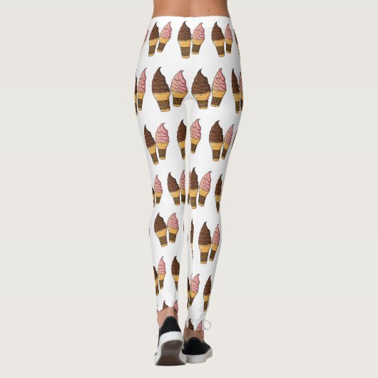 Afbeelding van de cartoon van ijscrème leggings (Achterkant)