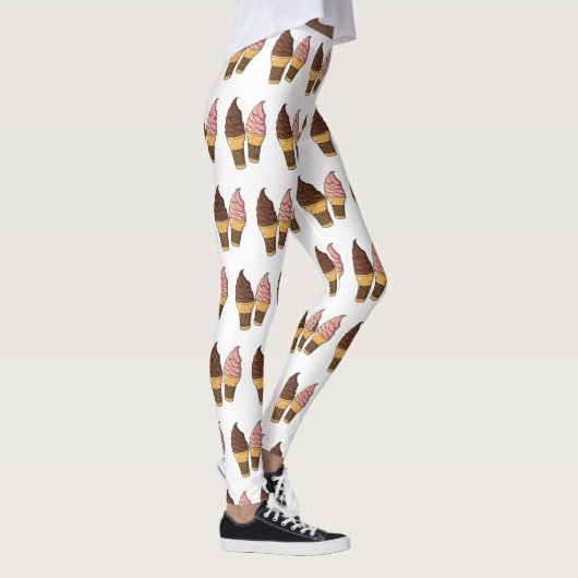 Afbeelding van de cartoon van ijscrème leggings (Rechts)