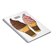 Afbeelding van de cartoon van ijscrème notitieboek (Rechterzijde)