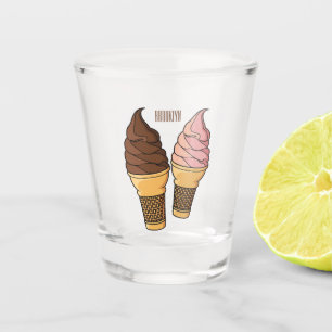 Afbeelding van de cartoon van ijscrème shot glas