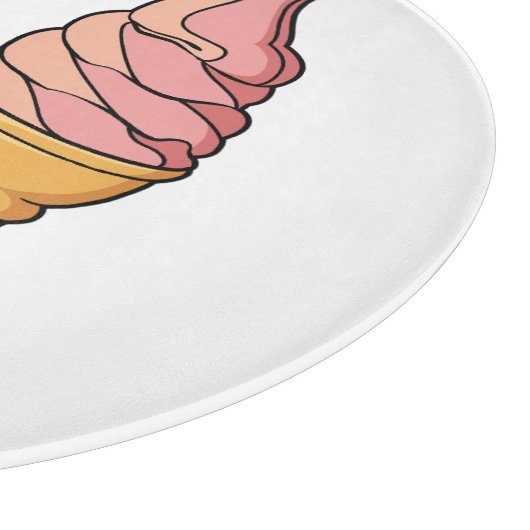 Afbeelding van de cartoon van ijscrème snijplank (Hoek)